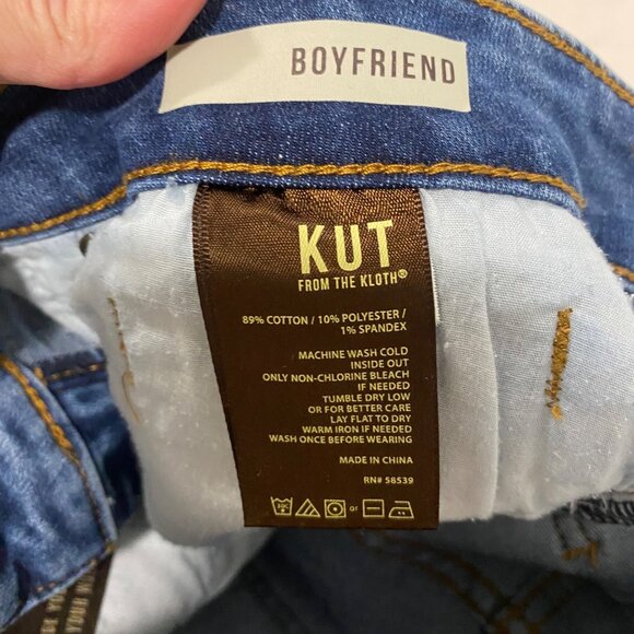 Kut from the Kloth‎ Boyfriend Cropped Jeans Size 6 - Picture 8 of 11